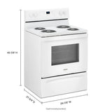 4.8 cu. ft. Electric Range with Keep Warm setting - (WFC150M0JW)