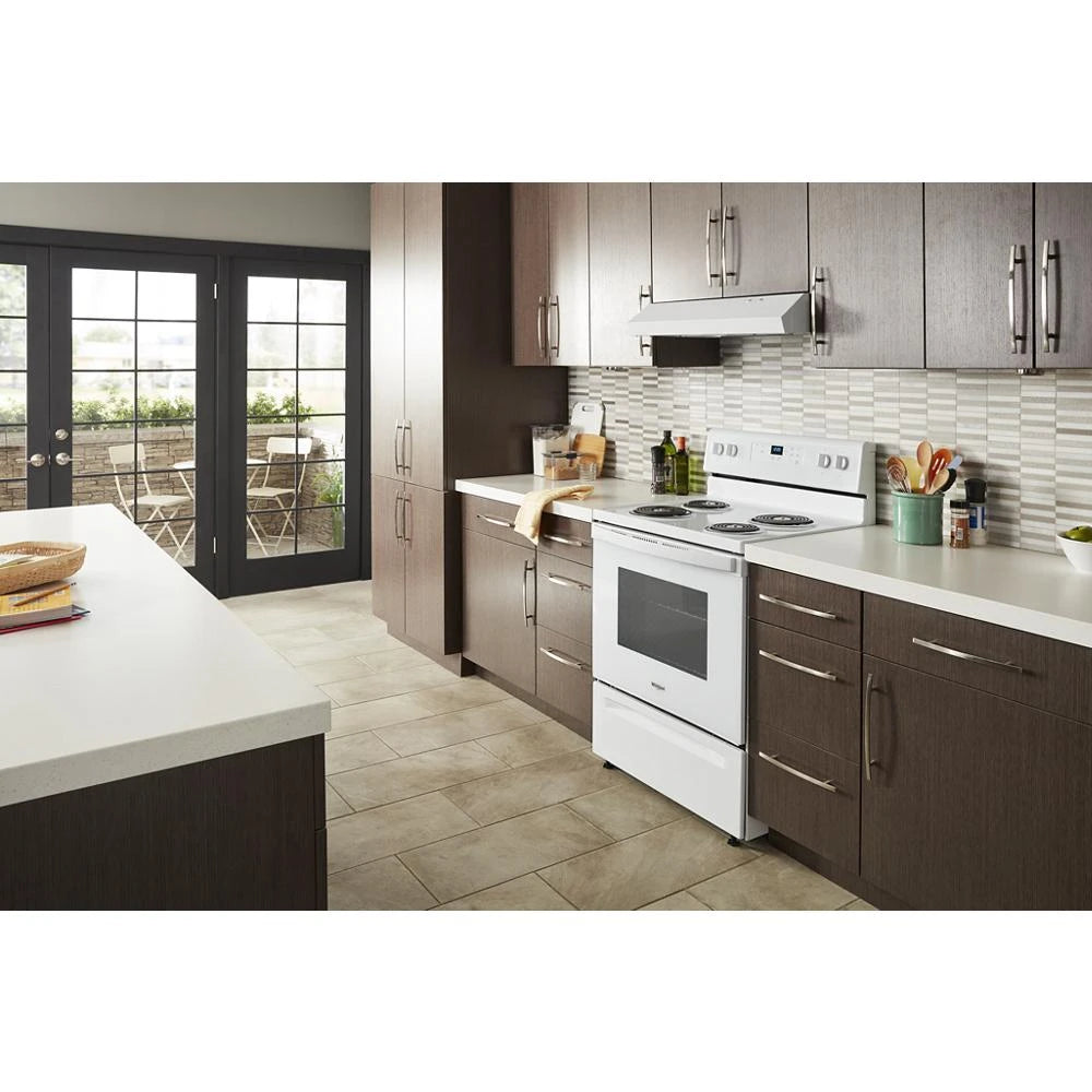 4.8 cu. ft. Electric Range with Keep Warm setting - (WFC150M0JW)
