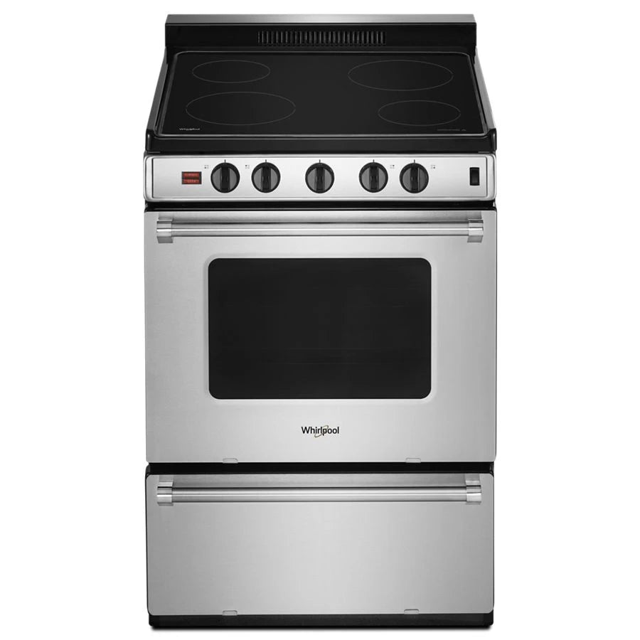 24-inch Freestanding Electric Range with Upswept SpillGuard??? Cooktop - (WFE500M4HS)