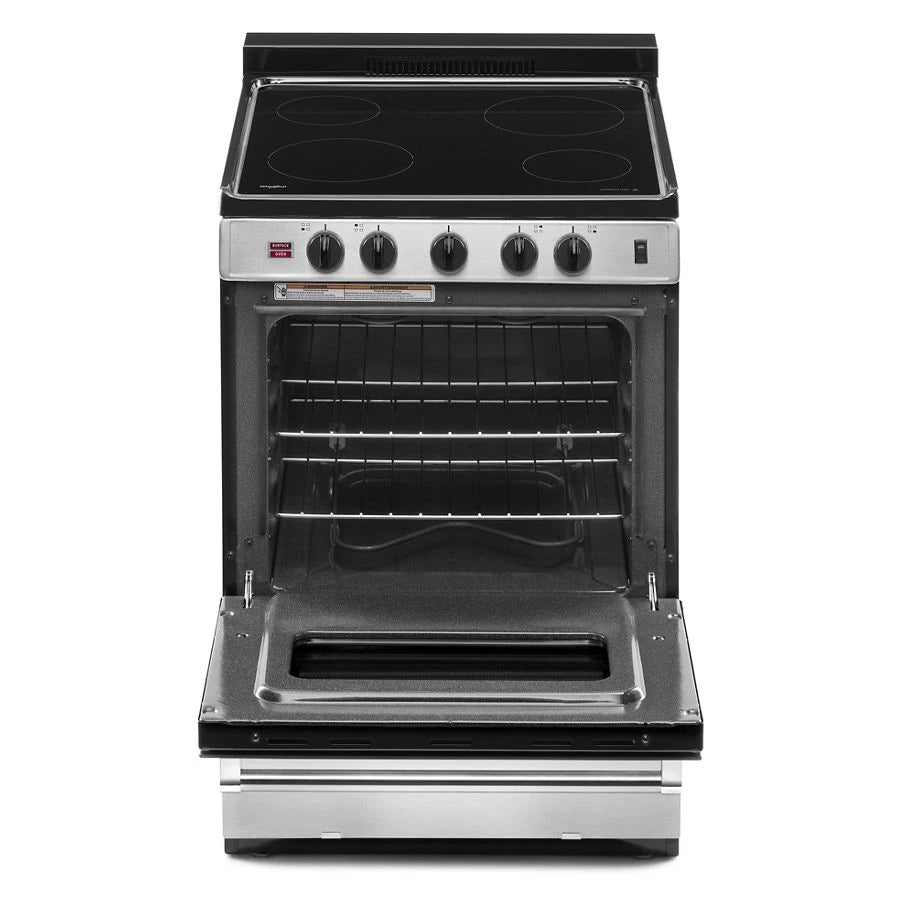 24-inch Freestanding Electric Range with Upswept SpillGuard??? Cooktop - (WFE500M4HS)