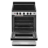 24-inch Freestanding Electric Range with Upswept SpillGuard??? Cooktop - (WFE500M4HS)
