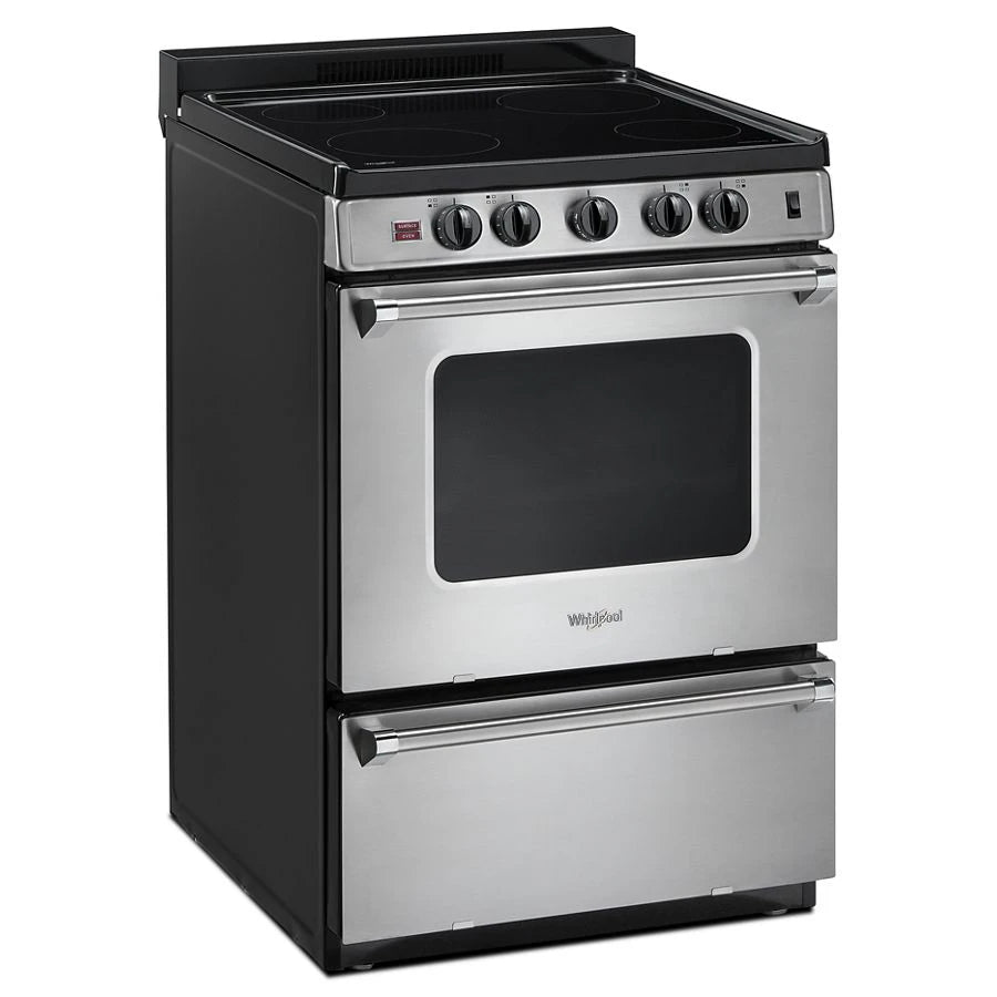 24-inch Freestanding Electric Range with Upswept SpillGuard??? Cooktop - (WFE500M4HS)
