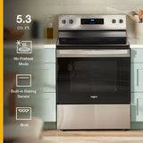 30-inch Electric Range with Steam Clean - (WFES3530RS)