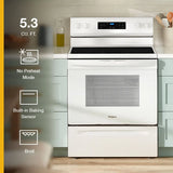 30-inch Electric Range with Steam Clean - (WFES3530RW)