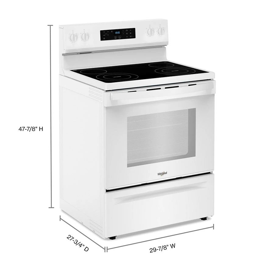 30-inch Electric Range with Steam Clean - (WFES3530RW)