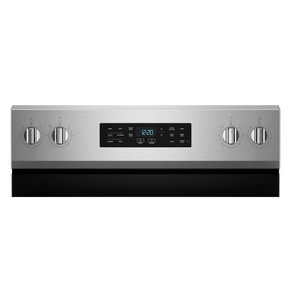 30-inch Electric Range with Air Cooking Technology and Steam Clean - (WFES4530SS)