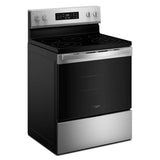 30-inch Electric Range with Air Cooking Technology and Steam Clean - (WFES4530SS)