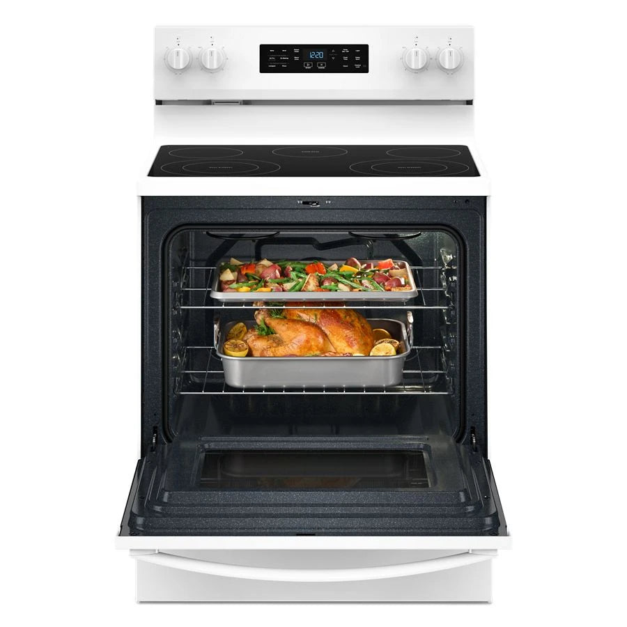 30-inch Electric Range with Air Cooking Technology and Steam Clean - (WFES4530SW)