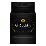 30-inch Energy Star Electric Range with Air Cooking Technology, No Preheat Air Fry and Air Baking and Self Clean - (WFES5030RB)