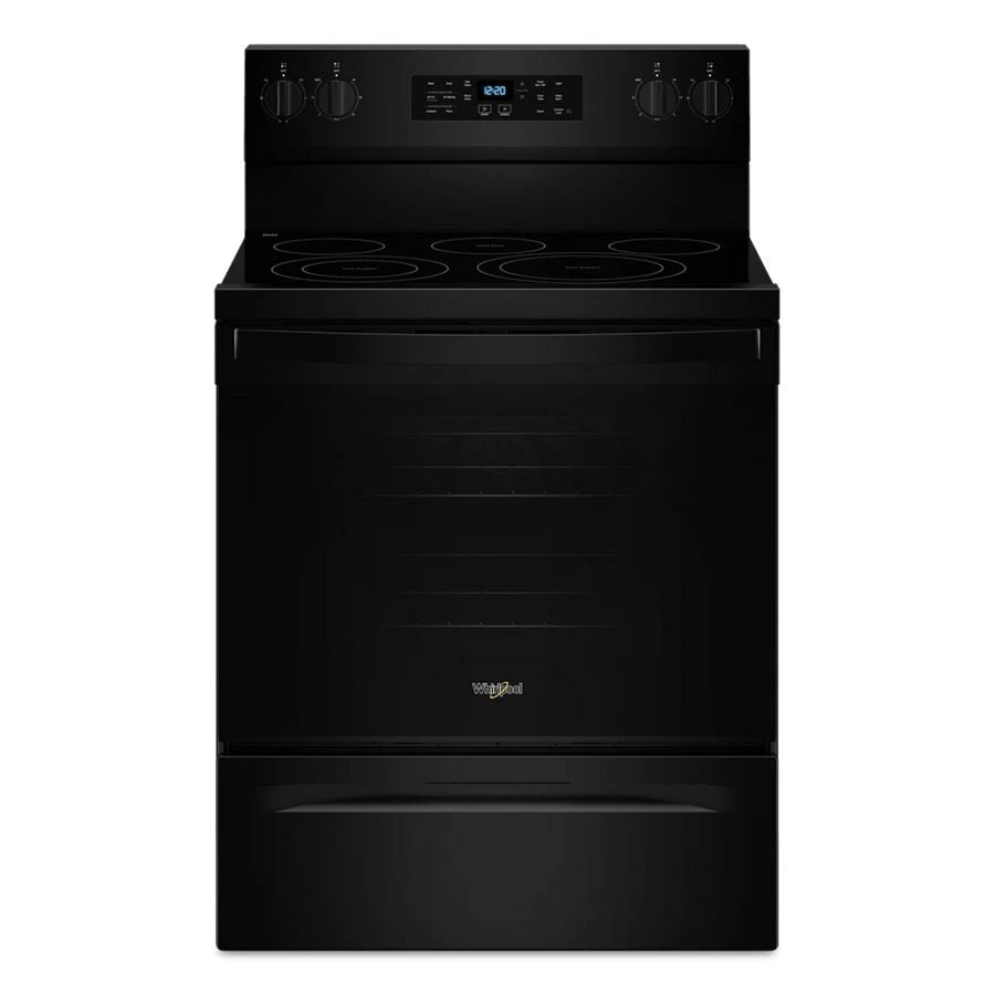 30-inch Energy Star Electric Range with Air Cooking Technology, No Preheat Air Fry and Air Baking and Self Clean - (WFES5030RB)