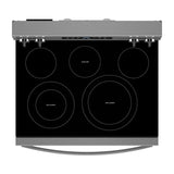 30-inch Energy Star Electric Range with Air Cooking Technology, No Preheat Air Fry and Air Baking and Self Clean - (WFES5030RS)