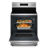 30-inch Energy Star Electric Range with Air Cooking Technology, No Preheat Air Fry and Air Baking and Self Clean - (WFES5030RS)