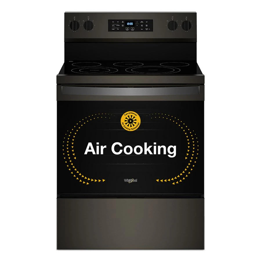 30-inch Energy Star Electric Range with Air Cooking Technology, No Preheat Air Fry and Air Baking and Self Clean - (WFES5030RV)