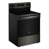 30-inch Energy Star Electric Range with Air Cooking Technology, No Preheat Air Fry and Air Baking and Self Clean - (WFES5030RV)