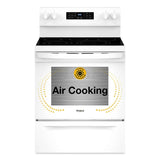 30-inch Energy Star Electric Range with Air Cooking Technology, No Preheat Air Fry and Air Baking and Self Clean - (WFES5030RW)