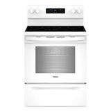 30-inch Energy Star Electric Range with Air Cooking Technology, No Preheat Air Fry and Air Baking and Self Clean - (WFES5030RW)
