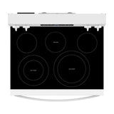 30-inch Energy Star Electric Range with Air Cooking Technology, No Preheat Air Fry and Air Baking and Self Clean - (WFES5030RW)