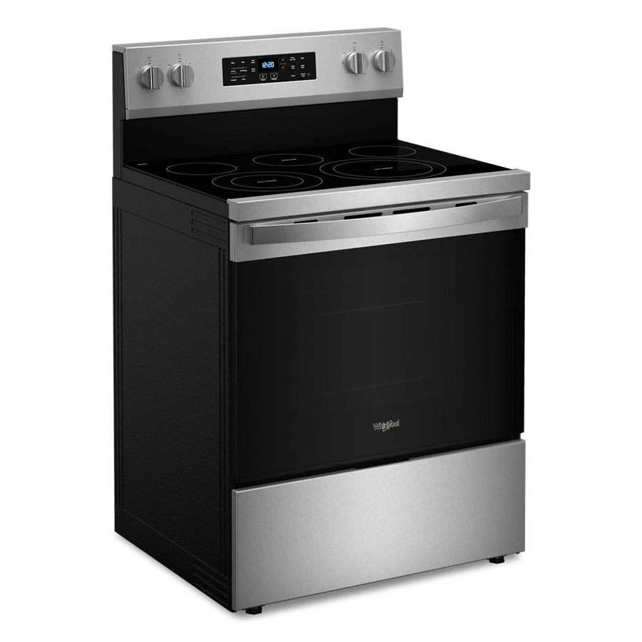 30-inch Energy Star Electric Range with Air Cooking Technology, No Preheat Air Fry and Air Baking and Self Clean - (WFES5030RZ)