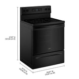 30-inch Electric Range with Air Cooking Technology - (WFES5730SB)