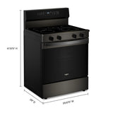 30-inch Electric Smart Range with Air Cooking Technology, No Preheat Air Fry, High Speed Preheat Oven, WipeClean™ Coating, and Steam/Self Clean - (WFES7530RV)