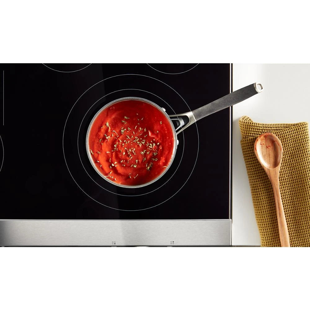 30-inch Electric Smart Range with Air Cooking Technology, No Preheat Air Fry, High Speed Preheat Oven, WipeClean™ Coating, and Steam/Self Clean - (WFES7530RW)