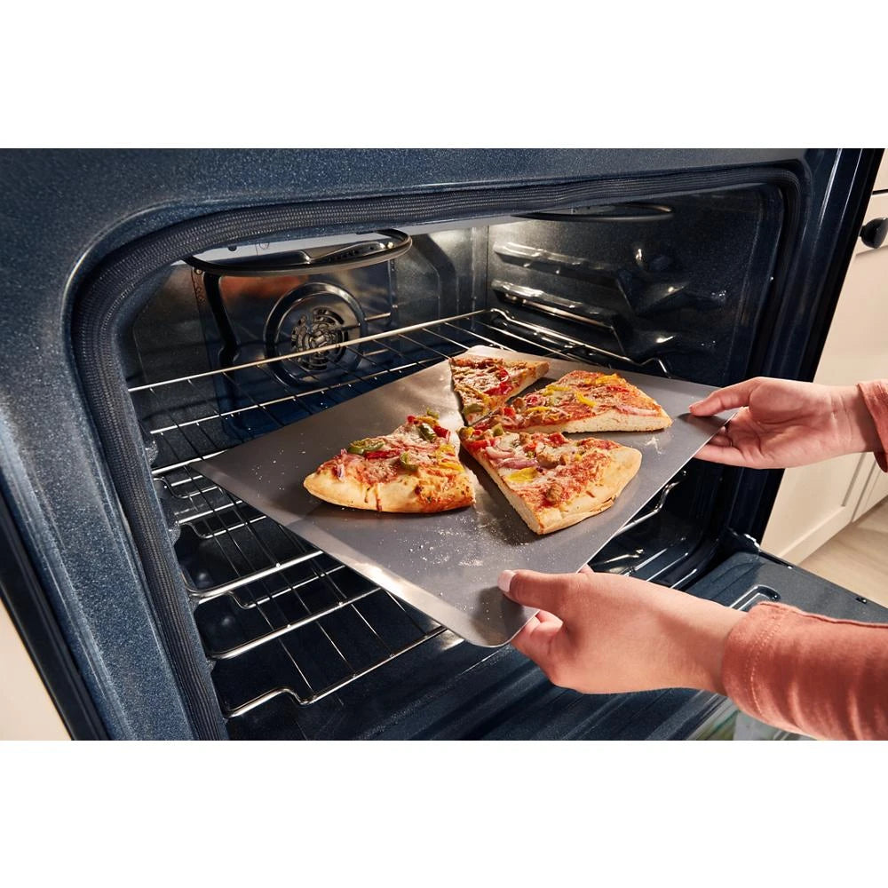 30-inch Electric Smart Range with Air Cooking Technology, No Preheat Air Fry, High Speed Preheat Oven, WipeClean™ Coating, and Steam/Self Clean - (WFES7530RW)
