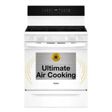 30-inch Electric Smart Range with Air Cooking Technology, No Preheat Air Fry, High Speed Preheat Oven, WipeClean™ Coating, and Steam/Self Clean - (WFES7530RW)