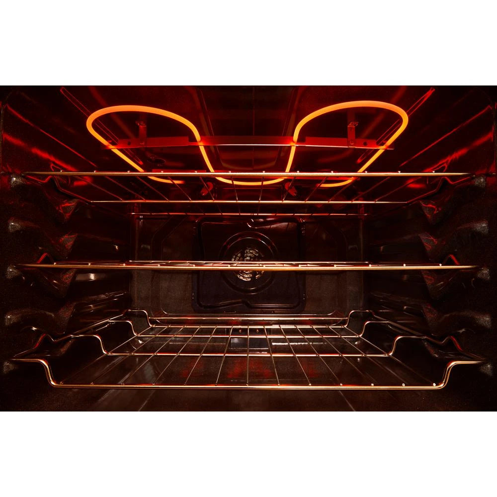 30-inch Electric Smart Range with Air Cooking Technology, No Preheat Air Fry, High Speed Preheat Oven, WipeClean™ Coating, and Steam/Self Clean - (WFES7530RW)