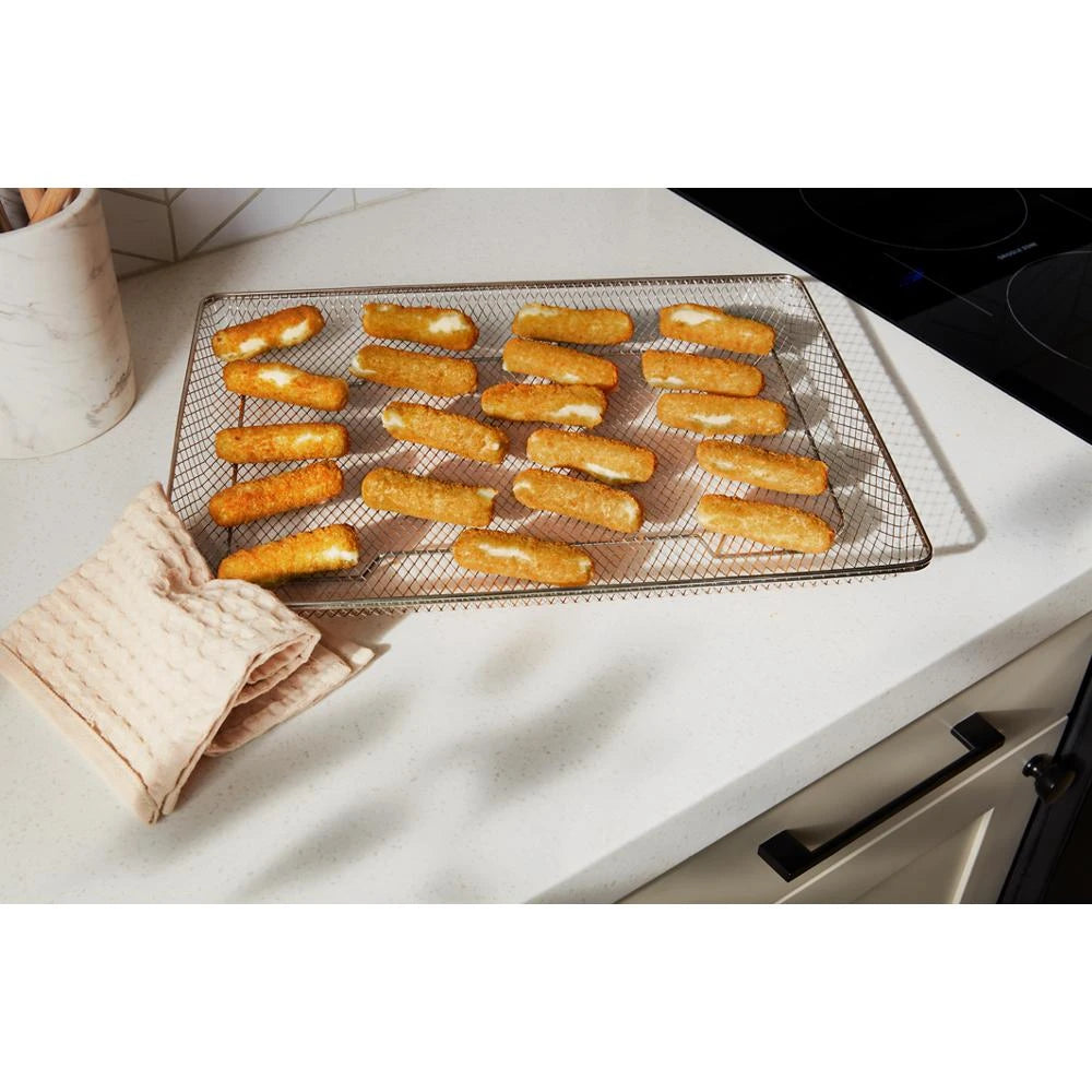 30-inch Electric Smart Range with Air Cooking Technology, No Preheat Air Fry, High Speed Preheat Oven, WipeClean™ Coating, and Steam/Self Clean - (WFES7530RW)