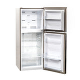 Danby WFF100SL refrigerator open, angled right view