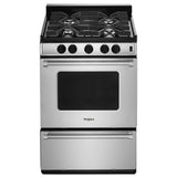 24-inch Freestanding Gas Range with Sealed Burners - (WFG500M4HS)