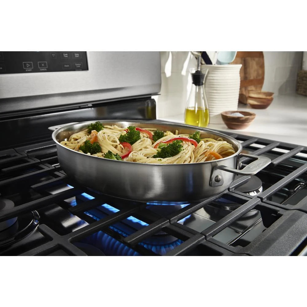 30-inch Gas Range with Air Cooking Technology and Steam Clean - (WFGS4530SS)