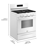 30-inch Gas Range with Air Cooking Technology and Steam Clean - (WFGS4530SW)