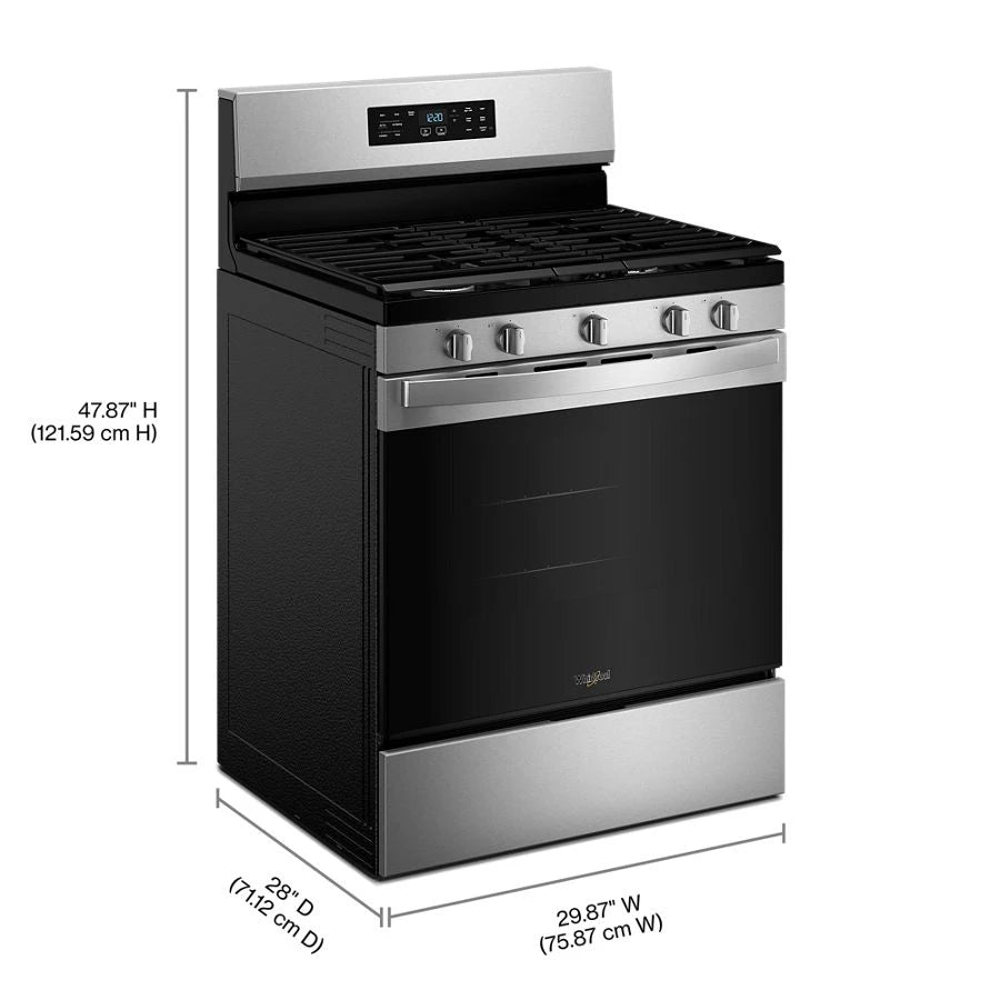 30-inch Gas Range with Air Cooking Technology and Steam Clean - (WFGS4530SZ)