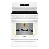 30-inch Gas Range with Air Cooking Technology, No Preheat Air Fry and Air Baking and Self Clean - (WFGS5030RW)