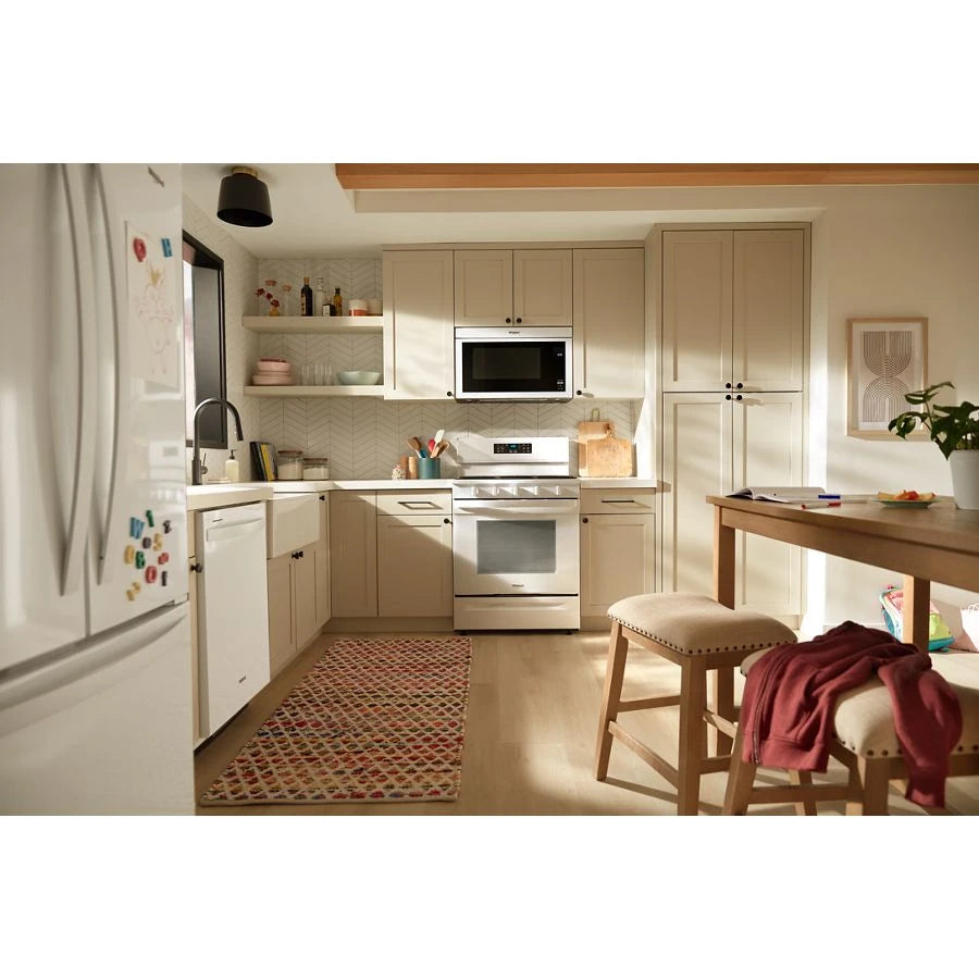 30-inch Gas Range with Air Cooking Technology, No Preheat Air Fry and Air Baking and Self Clean - (WFGS5030RW)