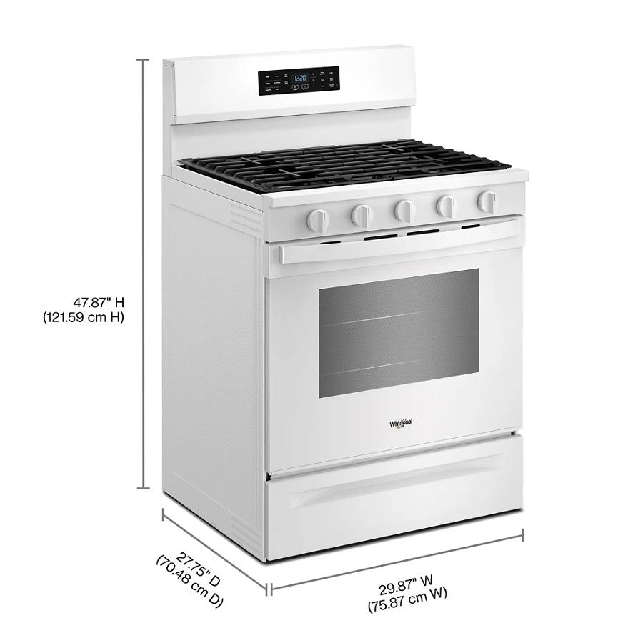 30-inch Gas Range with Air Cooking Technology - (WFGS5730SW)