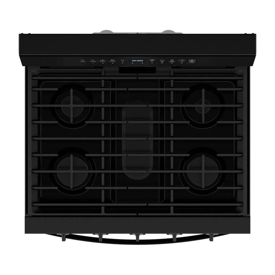 30-inch Smart Gas Range with Air Cooking Technology, No Preheat Air Fry, Steam/Self Clean and High Speed Preheat - (WFGS7530RB)