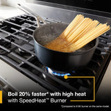 30-inch Smart Gas Range with Air Cooking Technology, No Preheat Air Fry, Steam/Self Clean and High Speed Preheat - (WFGS7530RB)