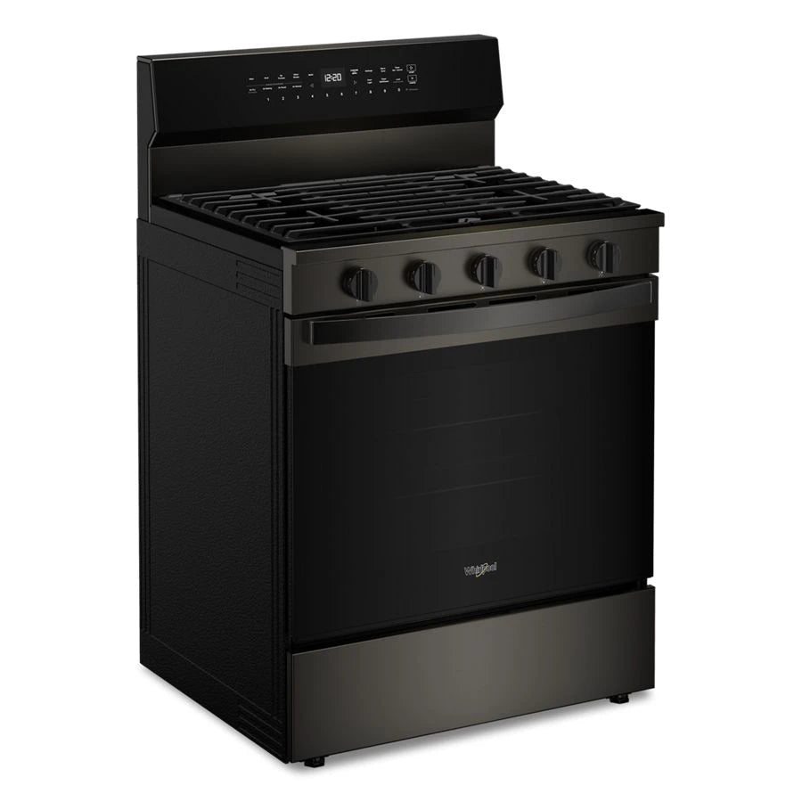 30-inch Smart Gas Range with Air Cooking Technology, No Preheat Air Fry, Steam/Self Clean and High Speed Preheat - (WFGS7530RV)