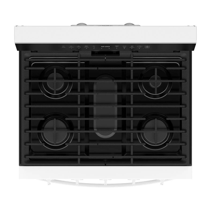 30-inch Smart Gas Range with Air Cooking Technology, No Preheat Air Fry, Steam/Self Clean and High Speed Preheat - (WFGS7530RW)
