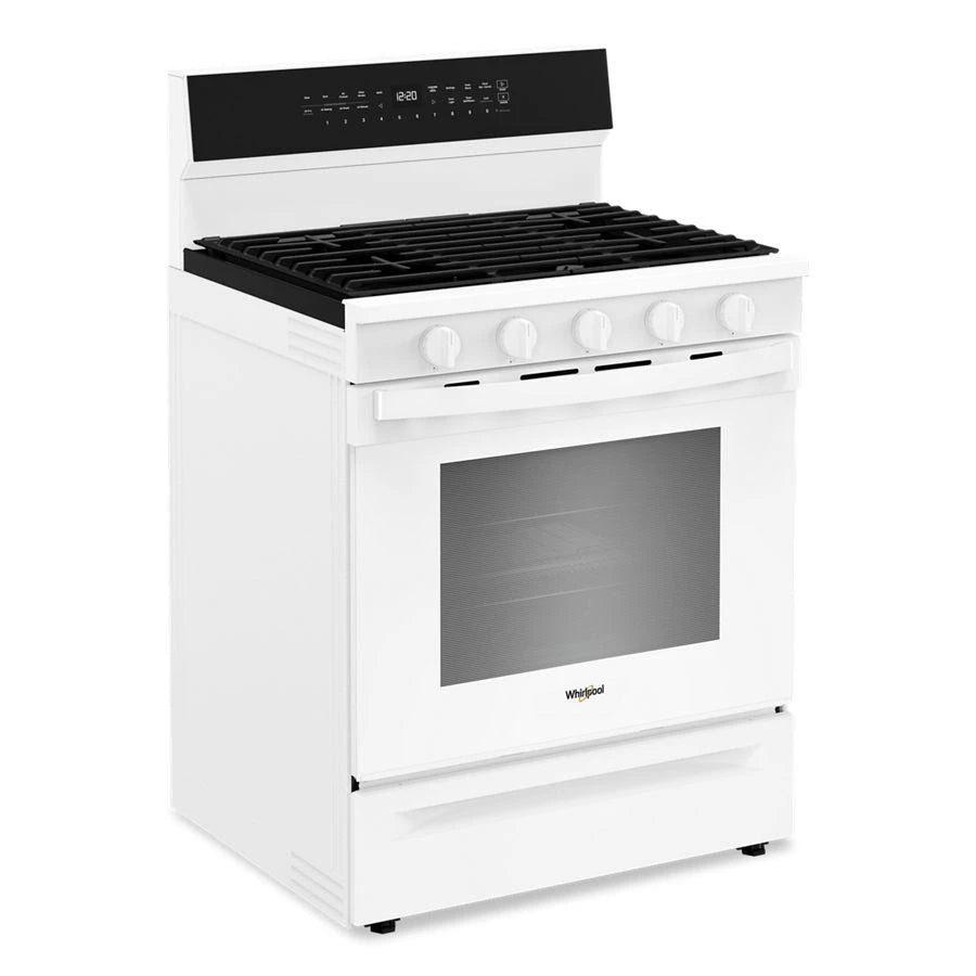 30-inch Smart Gas Range with Air Cooking Technology, No Preheat Air Fry, Steam/Self Clean and High Speed Preheat - (WFGS7530RW)