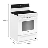 30-inch Smart Gas Range with Air Cooking Technology, No Preheat Air Fry, Steam/Self Clean and High Speed Preheat - (WFGS7530RW)