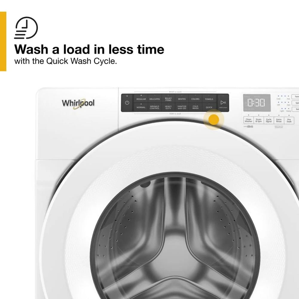 4.3 cu. ft. Closet-Depth Front Load Washer with Intuitive Controls - (WFW560CHW) - WHIRLPOOL