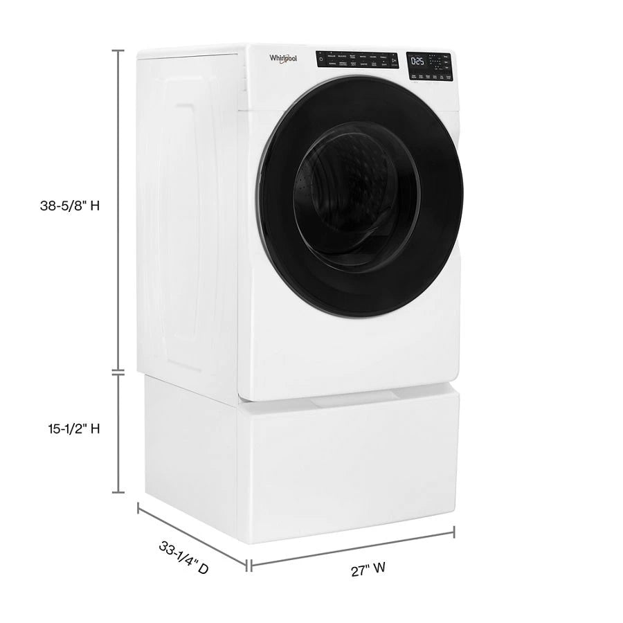 5.0 Cu. Ft. Front Load Washer with Quick Wash Cycle - (WFW6605MW) - WHIRLPOOL