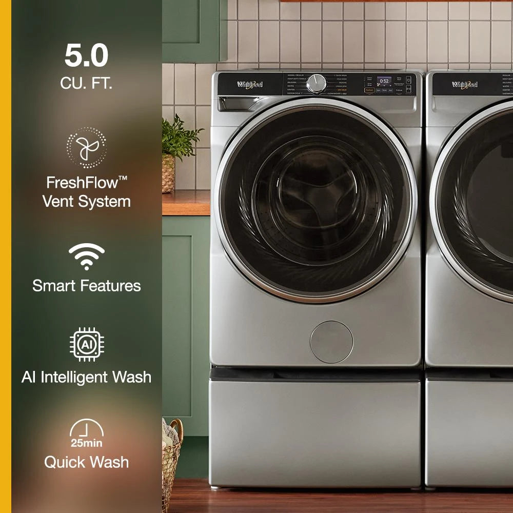 WFW6720RR- 5.0 cu. ft. Smart Front Load ENERGY STAR Washer Silver - (WFW6720RR)