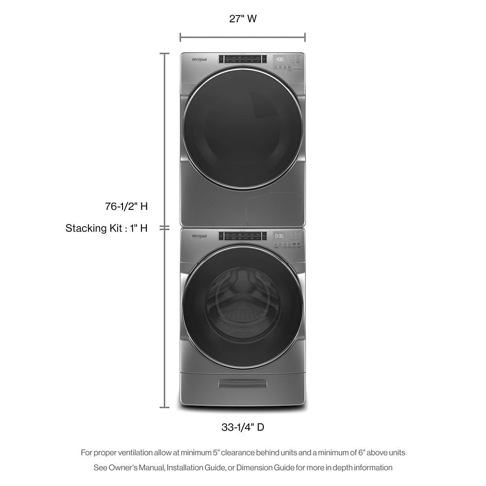 5.0 cu. ft. Front Load Washer with Load & Go??? XL Dispenser - (WFW8620HC) - WHIRLPOOL