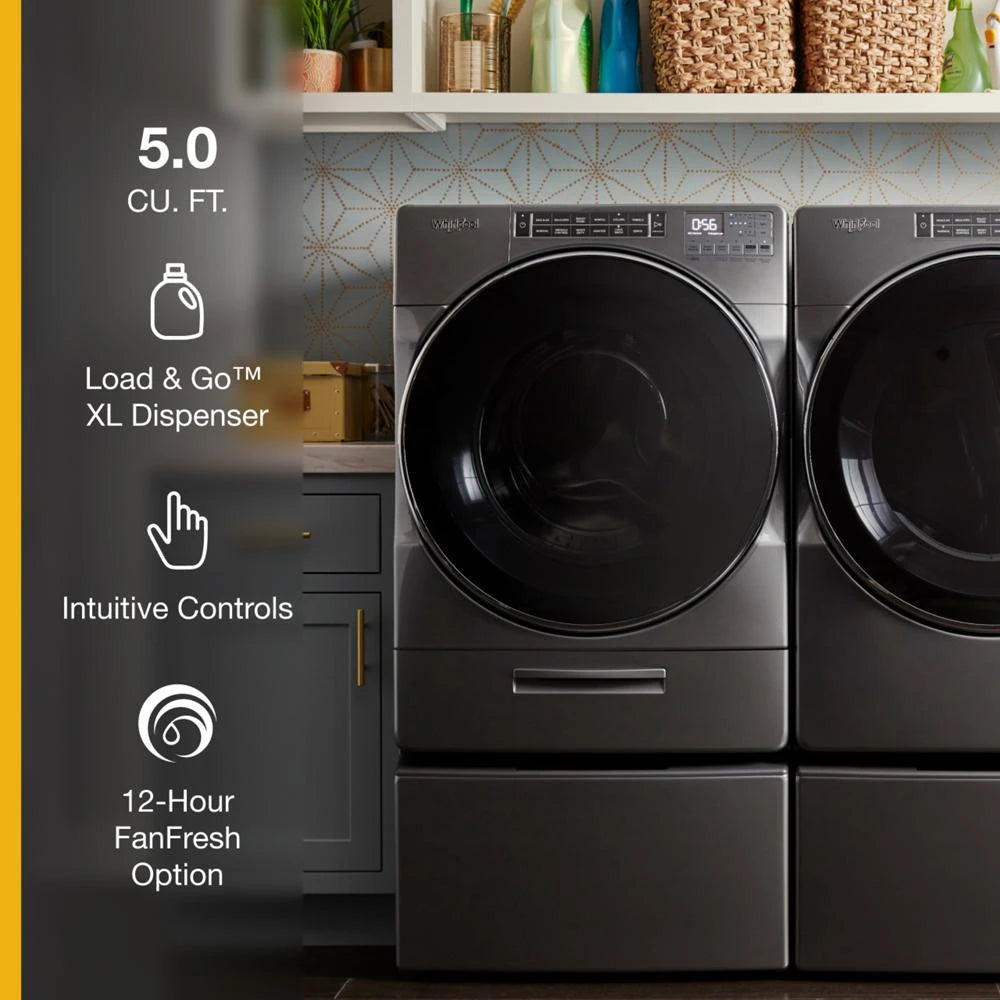 5.0 cu. ft. Front Load Washer with Load & Go??? XL Dispenser - (WFW8620HC) - WHIRLPOOL