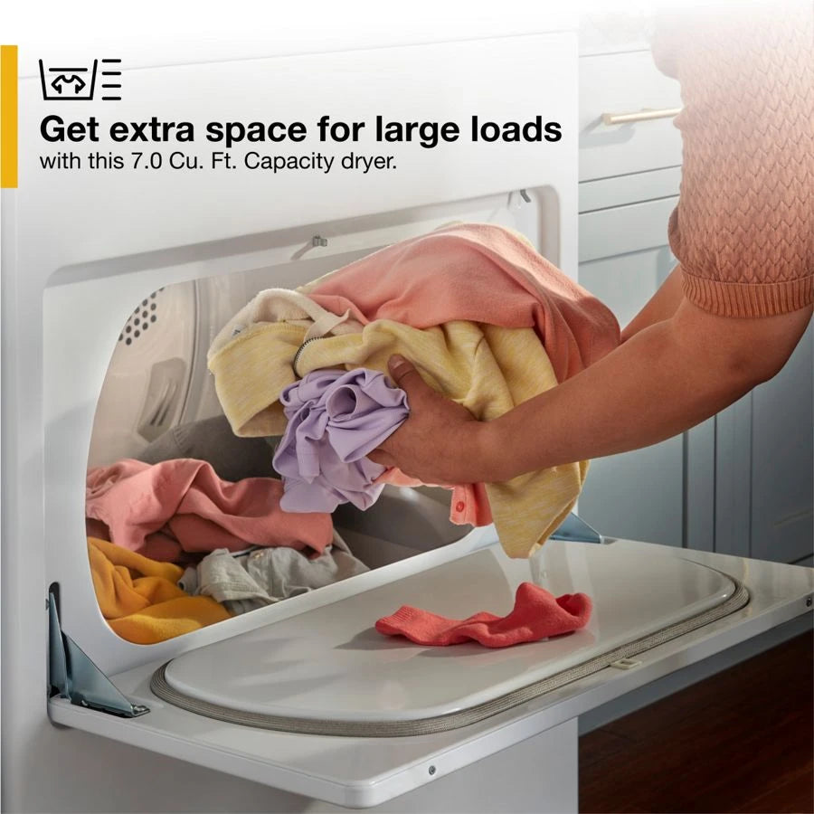 7.0 Cu. Ft. Top Load Gas Moisture Sensing Dryer - (WGD5010LW) - WHIRLPOOL