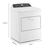 7.0 Cu. Ft. Top Load Gas Moisture Sensing Dryer - (WGD5010LW) - WHIRLPOOL